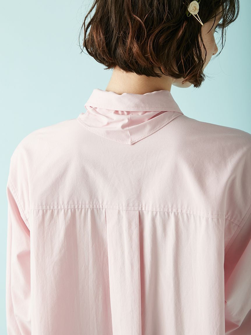 LILY BROWN「Lily Bearスカーフ付きオーバーシャツ」|シャツ・ブラウス|