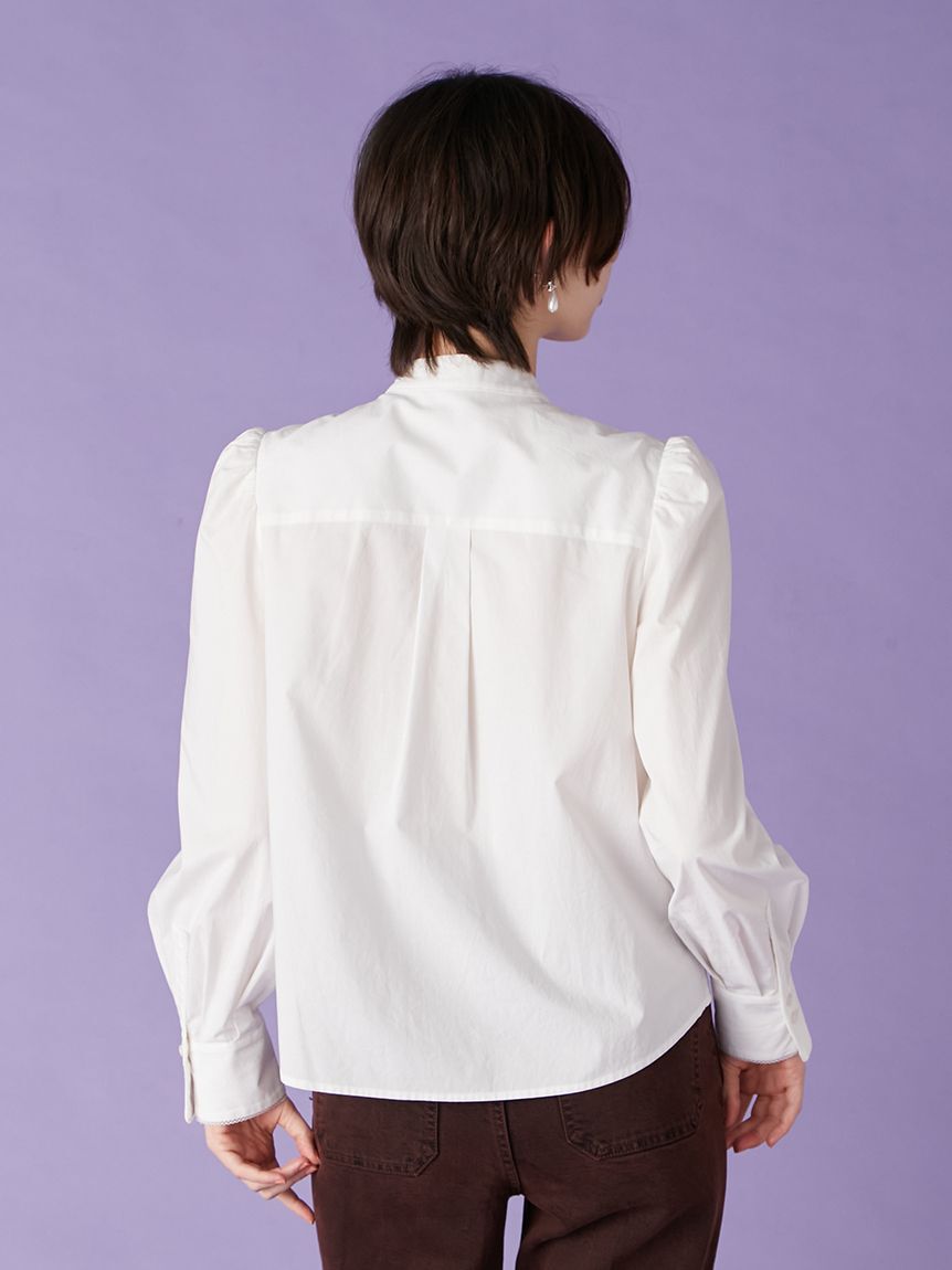 LILY BROWN「ボウタイフリルレースブラウス(Hearts2Hearts着用)」|シャツ・ブラウス|