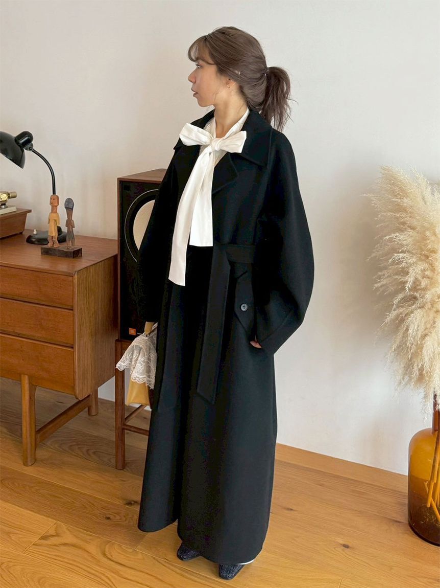 LILY BROWN「ボウタイフリルレースブラウス(Hearts2Hearts着用)」|シャツ・ブラウス|