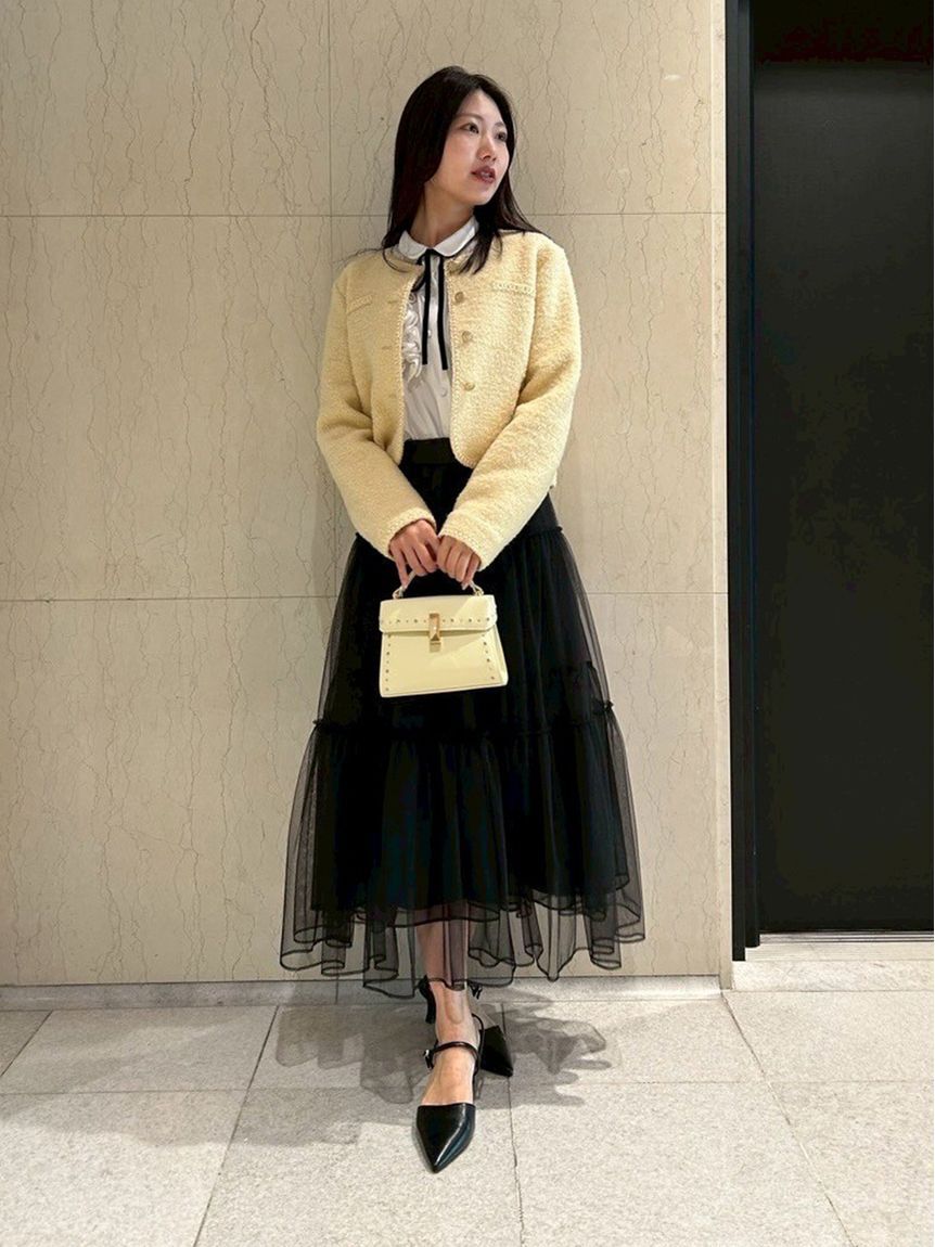 CELFORD「【ウォッシャブル】フリルヨークシャツカラーブラウス」|シャツ・ブラウス|