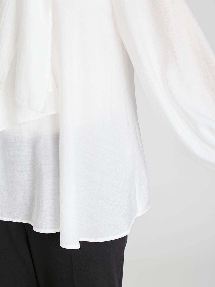 CELFORD「ビッグリボンセミシアーブラウス」|シャツ・ブラウス|