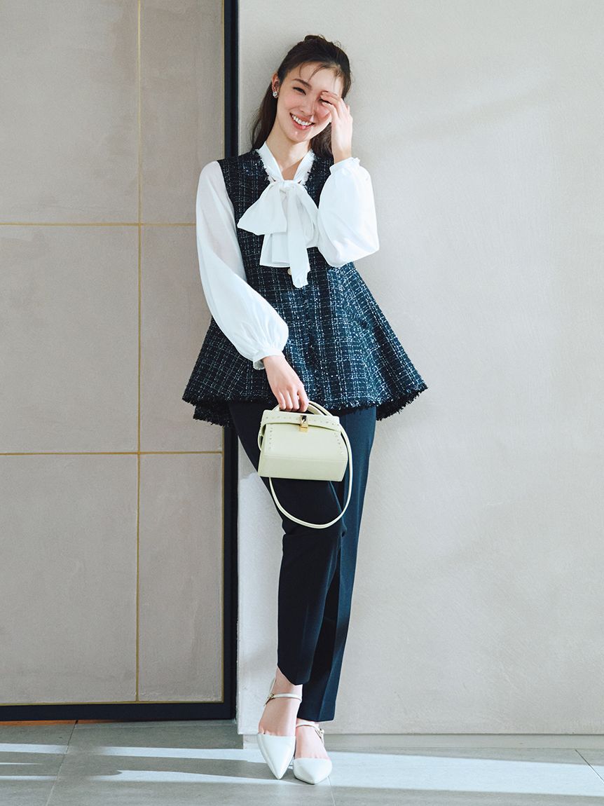 CELFORD「ビッグリボンセミシアーブラウス」|シャツ・ブラウス|