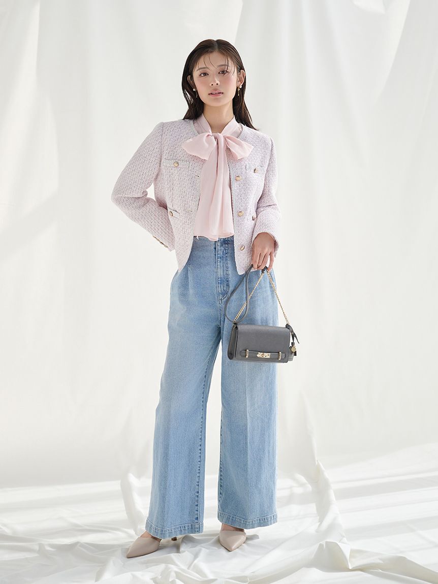 CELFORD「ビッグリボンセミシアーブラウス」|シャツ・ブラウス|