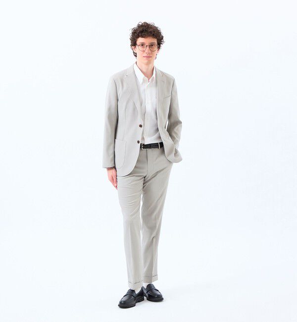 MACKINTOSH PHILOSOPHY「トロッター ウルトラライトトラウザーズ ナローサッカーストライプ」|スラックス|