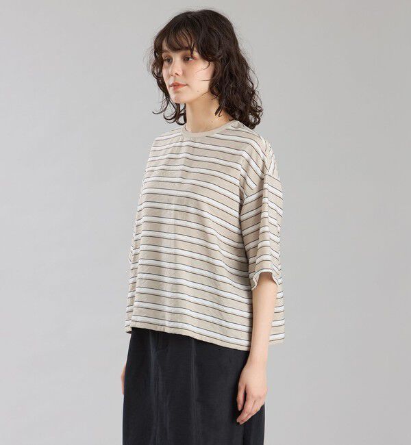 MACKINTOSH PHILOSOPHY「GREY LABEL マルチボーダーブラウス」|シャツ・ブラウス|