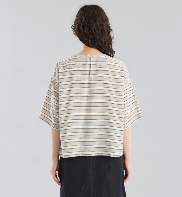 MACKINTOSH PHILOSOPHY「GREY LABEL マルチボーダーブラウス」|シャツ・ブラウス|