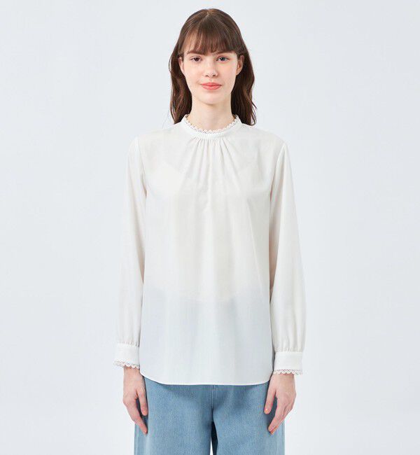 MACKINTOSH PHILOSOPHY「レーストリムブラウス」|シャツ・ブラウス|