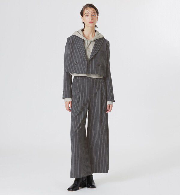  「ボックスクロップドジャケット」|テーラードジャケット|