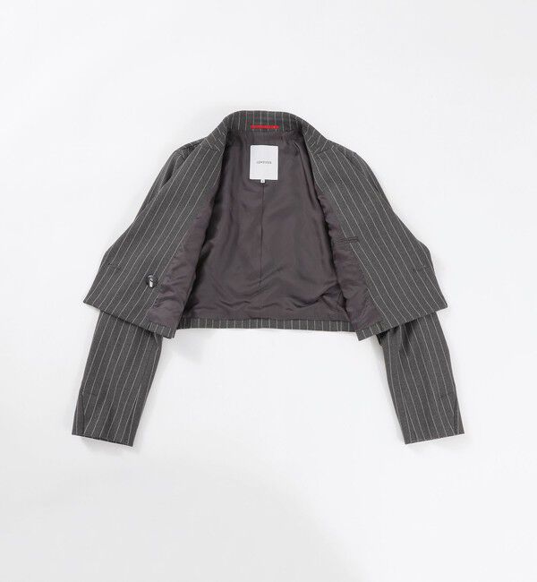  「ボックスクロップドジャケット」|テーラードジャケット|