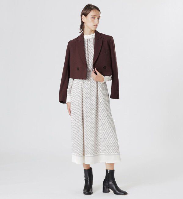  「ボックスクロップドジャケット」|テーラードジャケット|