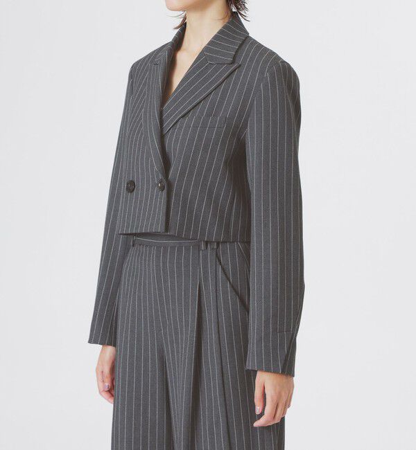  「ボックスクロップドジャケット」|テーラードジャケット|