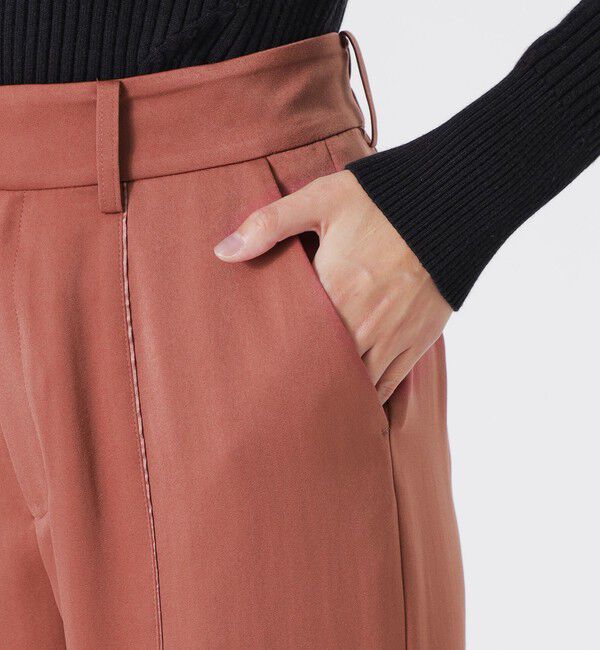  「サテンストレートパンツ」|スラックス|