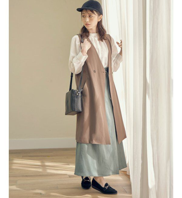 ikka「フェイクスウェードラップスカート」|スカート|