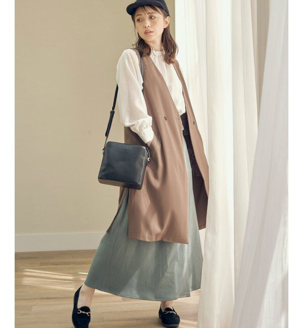 ikka「フェイクスウェードラップスカート」|スカート|