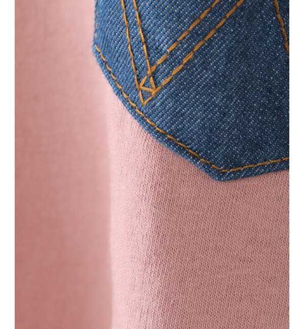 ikka kids「【キッズ】【親子おそろい】Wrangler ラングラーデニポケTパーカー（120~150cm）」|Tシャツ・カットソー|