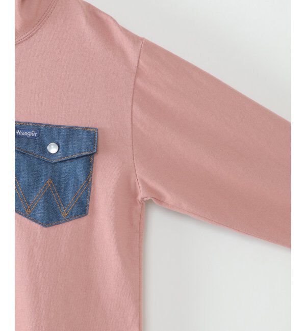 ikka kids「【キッズ】【親子おそろい】Wrangler ラングラーデニポケTパーカー（120~150cm）」|Tシャツ・カットソー|