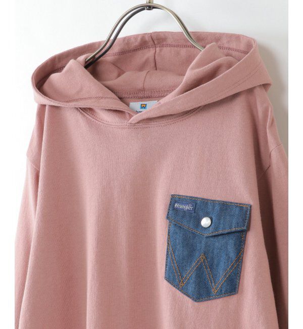 ikka kids「【キッズ】【親子おそろい】Wrangler ラングラーデニポケTパーカー（120~150cm）」|Tシャツ・カットソー|