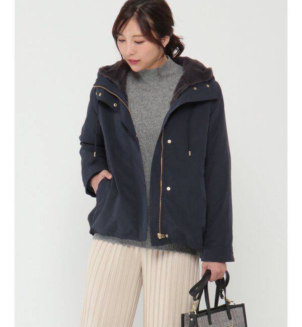 ikka「ボアライナー2WAYマウンテンパーカー」|ブルゾン・スタジャン|