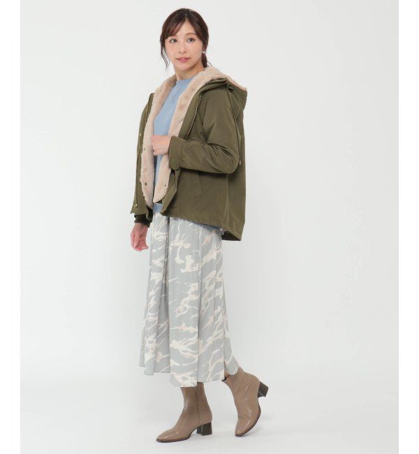 ikka「ボアライナー2WAYマウンテンパーカー」|ブルゾン・スタジャン|