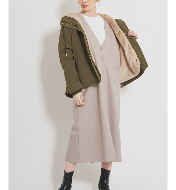 ikka「ボアライナー2WAYマウンテンパーカー」|ブルゾン・スタジャン|