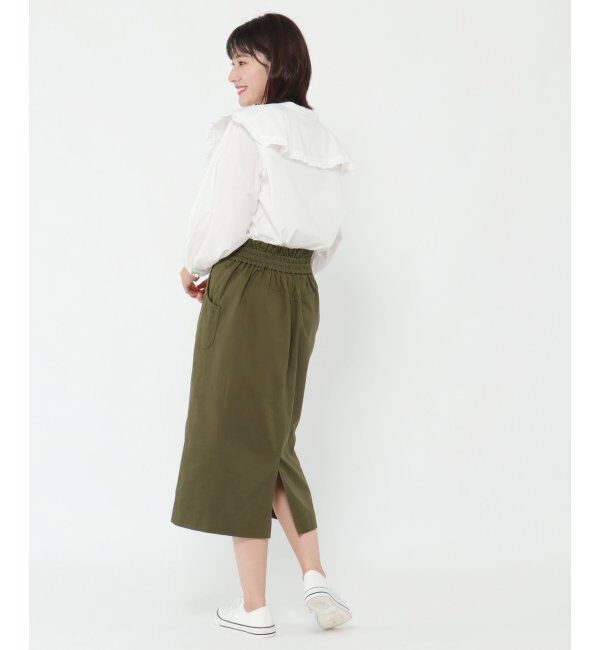 ikka「ミリタリーIラインスカート」|スカート|