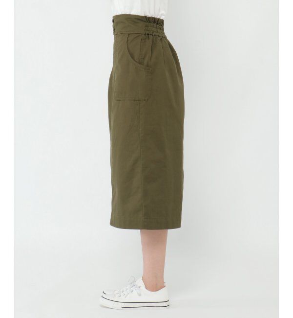ikka「ミリタリーIラインスカート」|スカート|