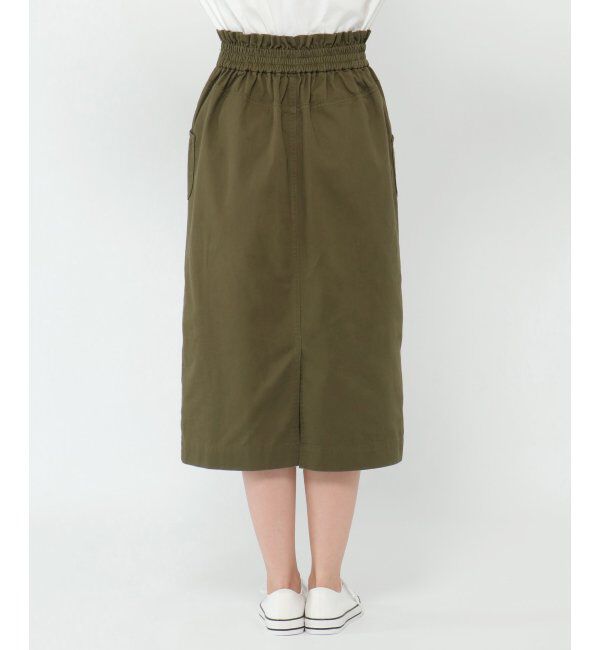 ikka「ミリタリーIラインスカート」|スカート|