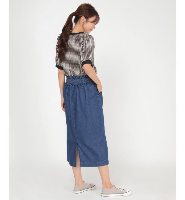 ikka「ミリタリーIラインスカート」|スカート|