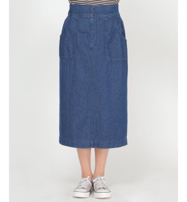 ikka「ミリタリーIラインスカート」|スカート|