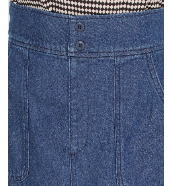 ikka「ミリタリーIラインスカート」|スカート|