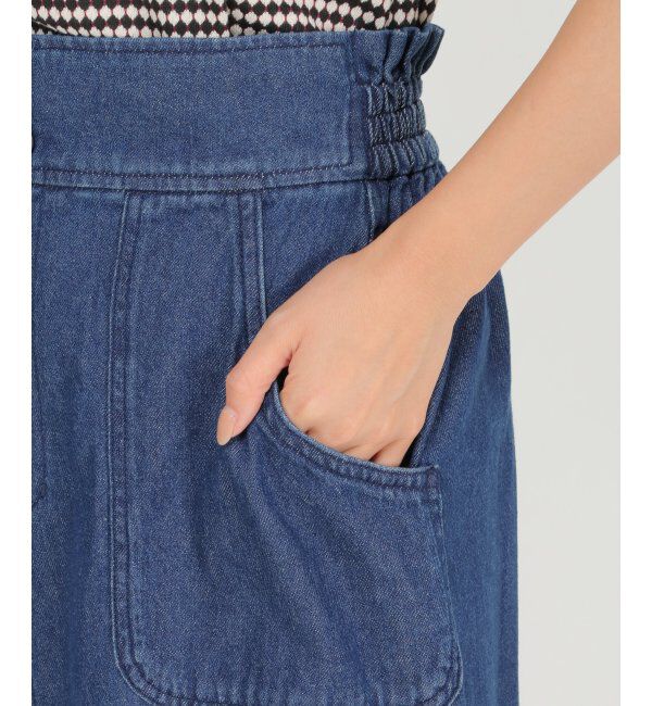 ikka「ミリタリーIラインスカート」|スカート|