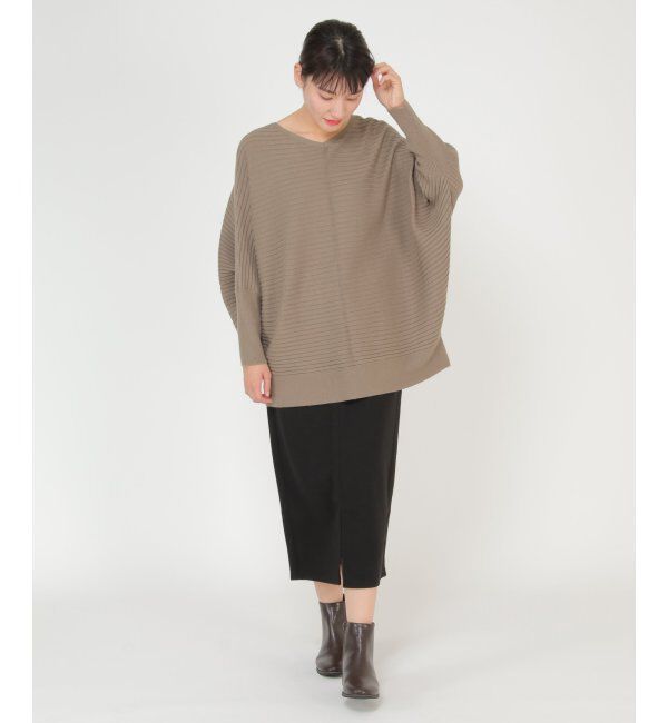 ikka「2WAY横リブドルマンチュニック」|プルオーバー|