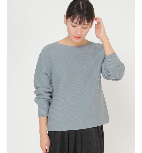 IKKA LOUNGE「シームレスガータードルマンニット」|プルオーバー|
