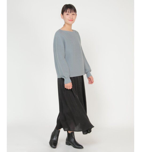 IKKA LOUNGE「シームレスガータードルマンニット」|プルオーバー|