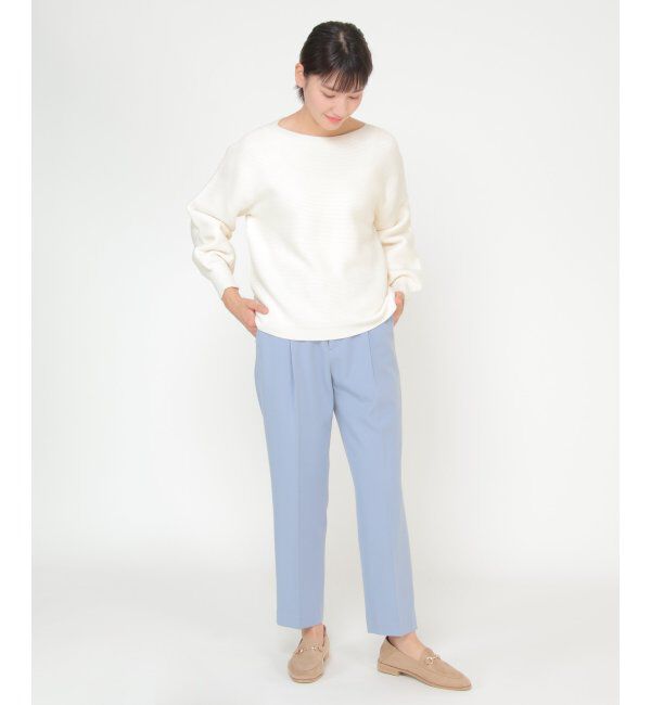 IKKA LOUNGE「シームレスガータードルマンニット」|プルオーバー|