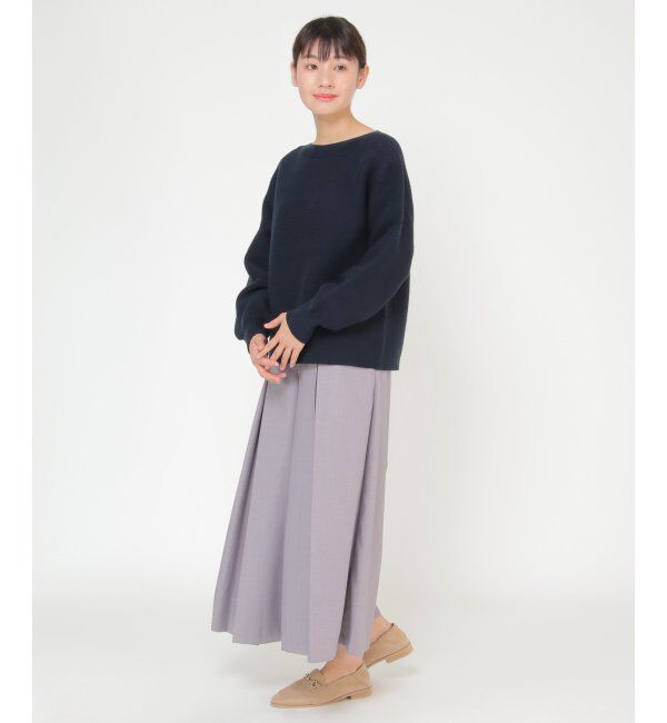 IKKA LOUNGE「シームレスガータードルマンニット」|プルオーバー|