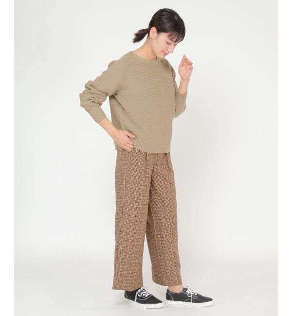 IKKA LOUNGE「シームレスガータードルマンニット」|プルオーバー|