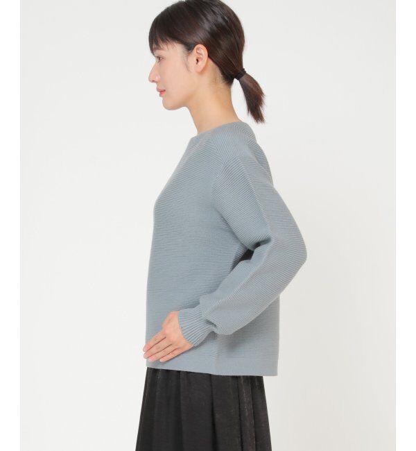 IKKA LOUNGE「シームレスガータードルマンニット」|プルオーバー|