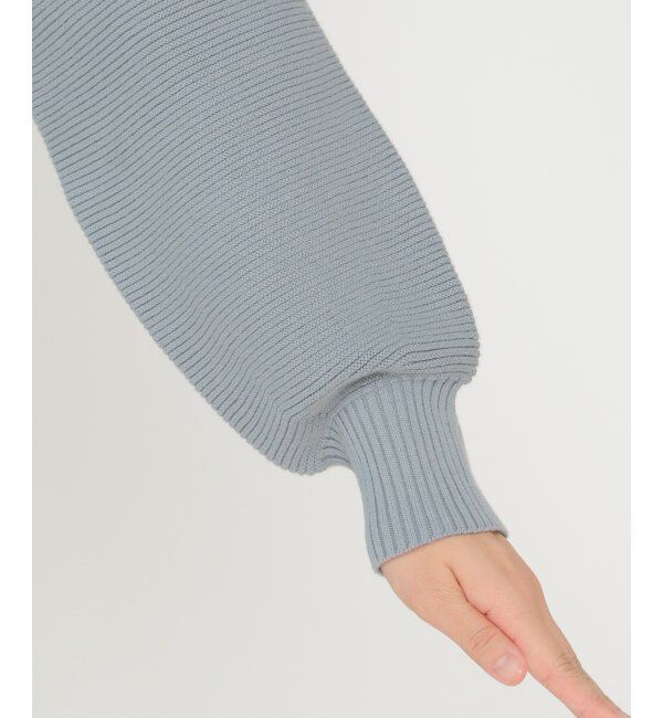 IKKA LOUNGE「シームレスガータードルマンニット」|プルオーバー|