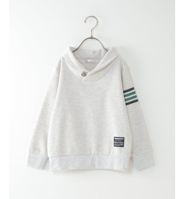 ikka kids「【キッズ】コンチョボタンショール襟トレーナー（100~160cm）」|Tシャツ・カットソー|