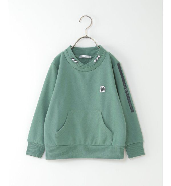 ikka kids「【キッズ】チビハイネック袖ロゴトレーナー（100~160cm）」|Tシャツ・カットソー|