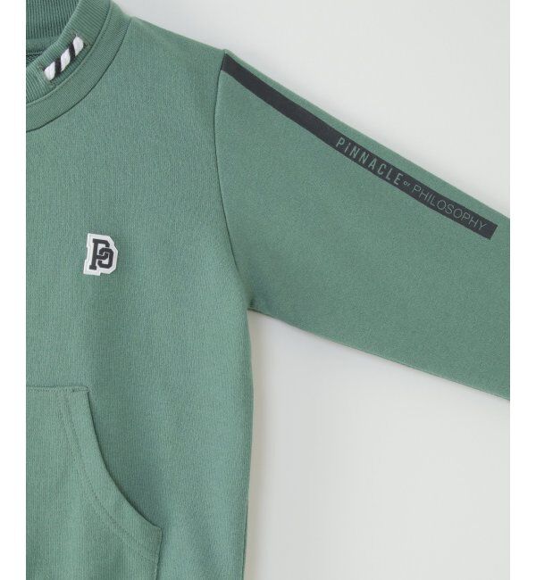 ikka kids「【キッズ】チビハイネック袖ロゴトレーナー（100~160cm）」|Tシャツ・カットソー|