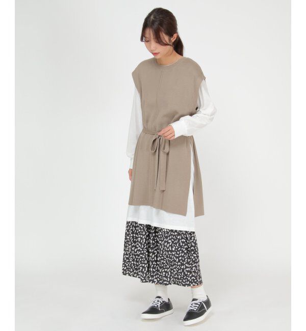 ikka「ニットベストアンサンブルワンピース」|ワンピース|