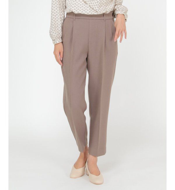 IKKA LOUNGE「【セットアップ対応】ウールライクテーパードパンツ」|その他|