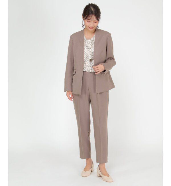 IKKA LOUNGE「【セットアップ対応】ウールライクテーパードパンツ」|その他|