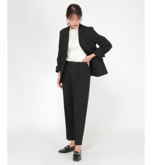 IKKA LOUNGE「【セットアップ対応】ウールライクテーパードパンツ」|その他|