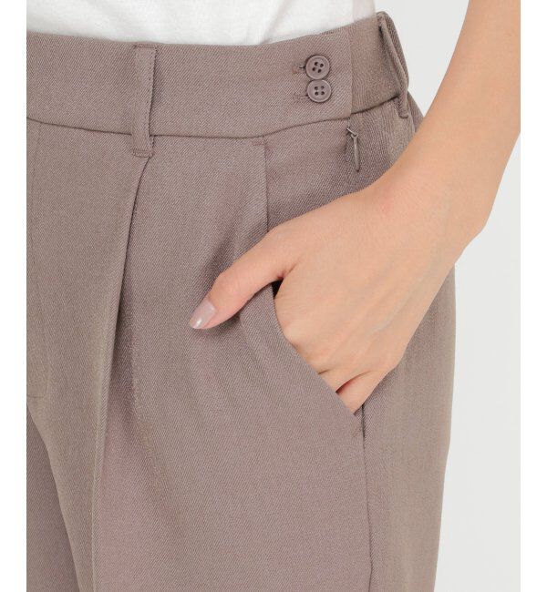 IKKA LOUNGE「【セットアップ対応】ウールライクテーパードパンツ」|その他|