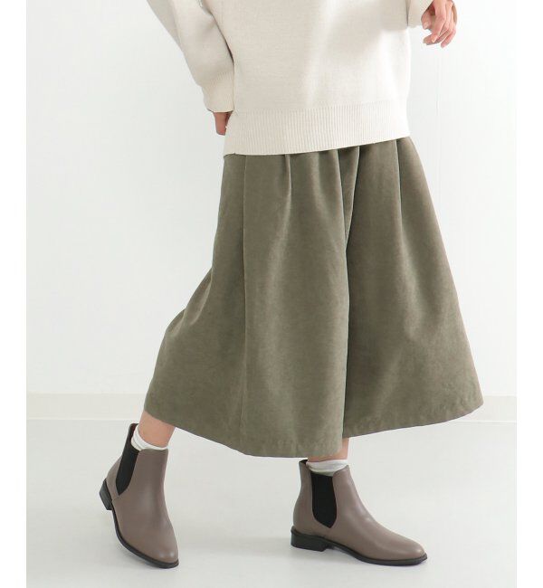 ikka「ピーチ起毛タックスカーチョ」|その他|