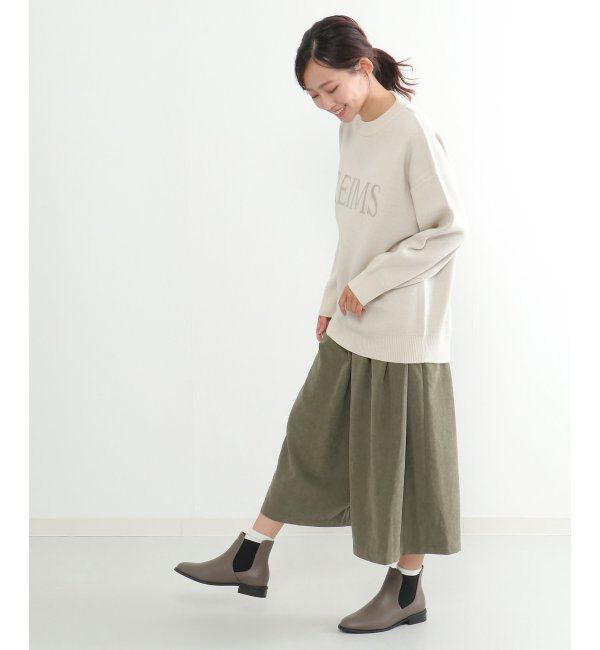 ikka「ピーチ起毛タックスカーチョ」|その他|