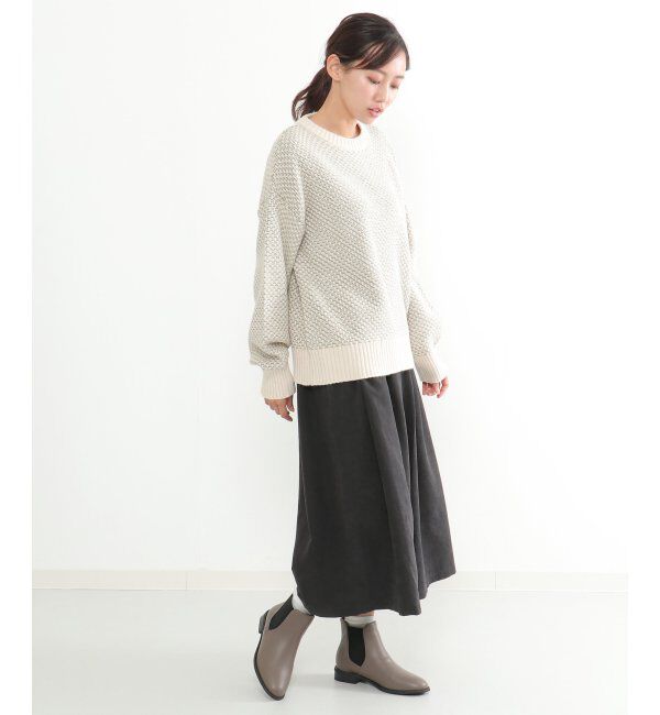 ikka「ピーチ起毛タックスカーチョ」|その他|